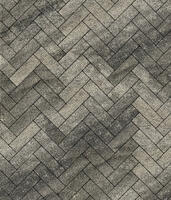  Тротуарная плитка Выбор Паркет Б.4.П.6 Листопад Гранит Антрацит: внешний вид