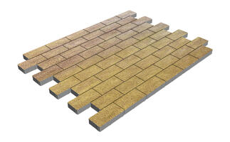  Тротуарная плитка Steinrus Прямоугольник Лайн 200х100х40 мм ST Брик Native: внешний вид